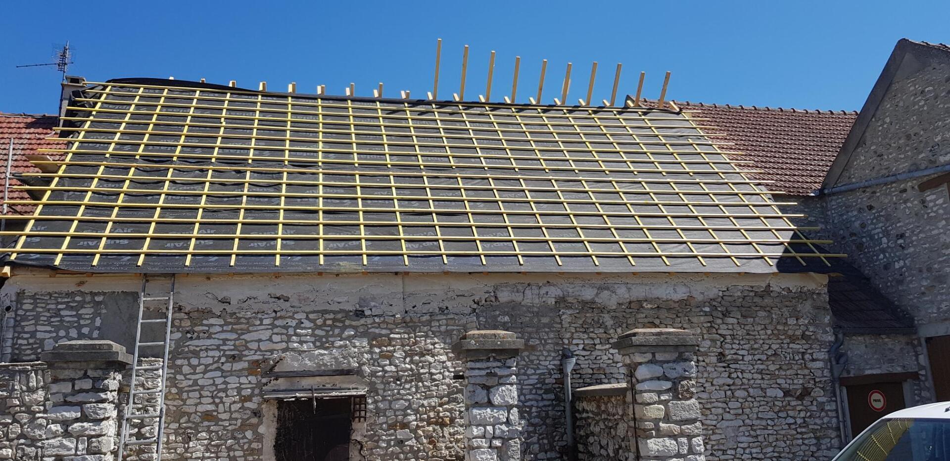 Toiture sans couverture