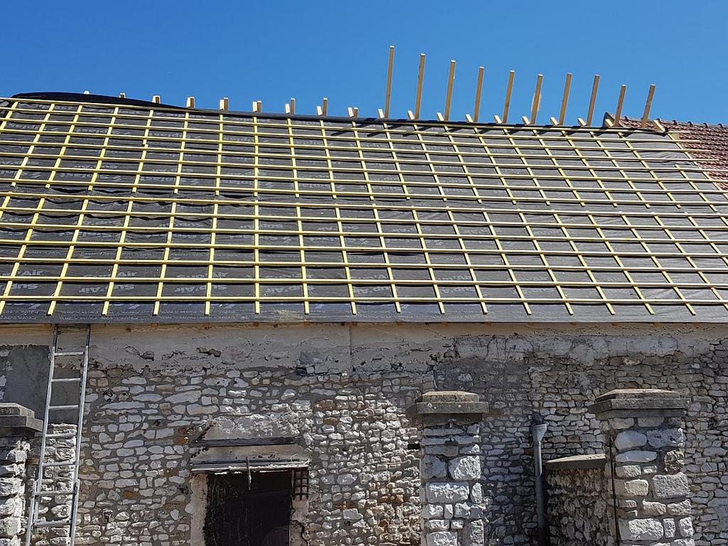 Charpente et étanchéité terminés