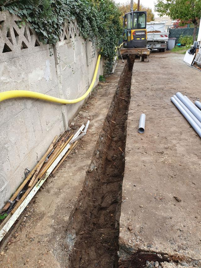 Tranchée pour terrassement