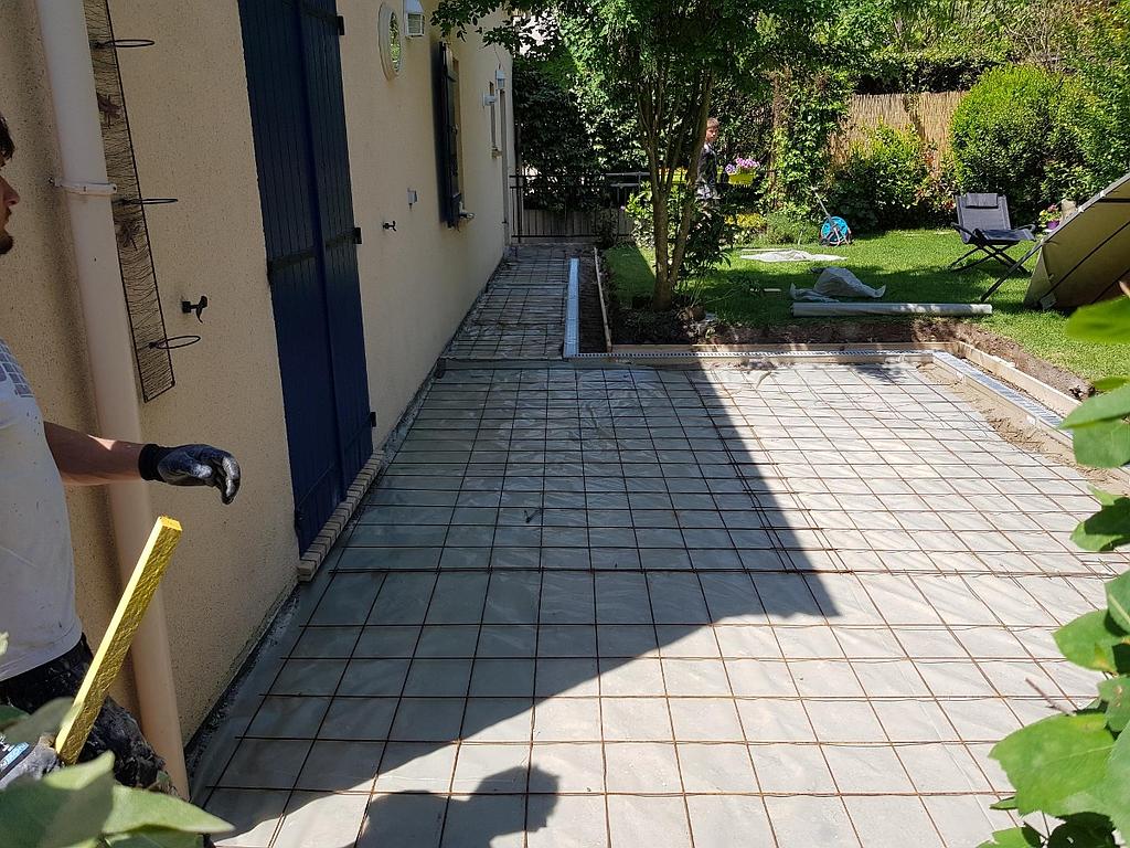 Terrasse coulée