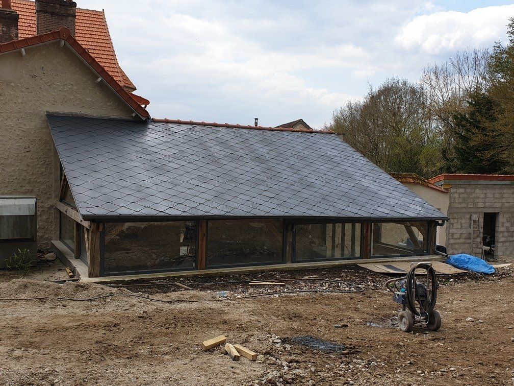 Toiture de véranda nettoyée sans mousse