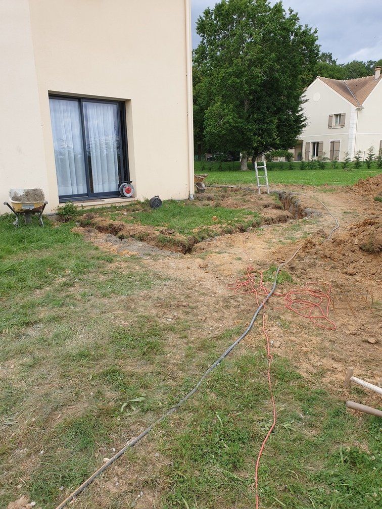 Début des travaux de terrassement