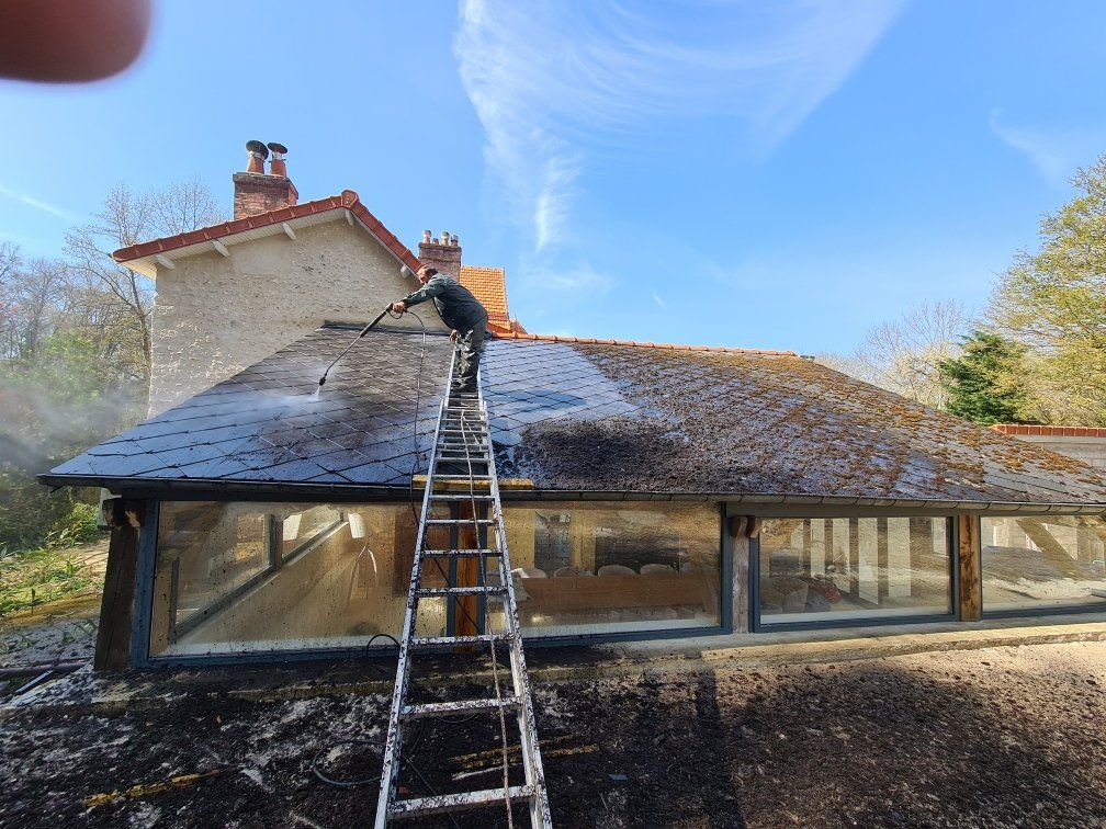 Démoussage toiture véranda