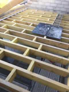 Charpente plate posée