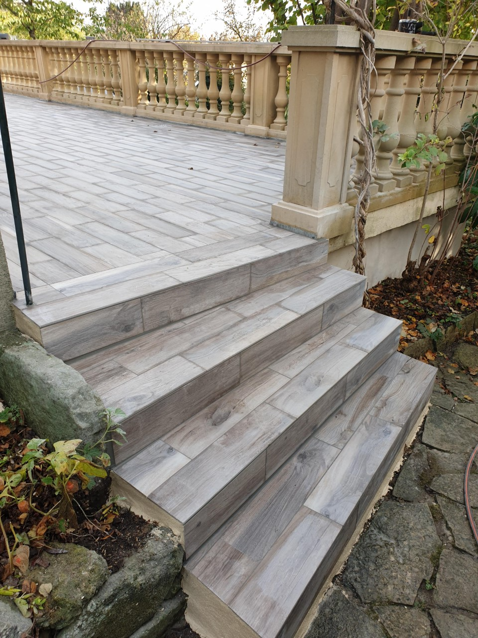 Marches de terrasse étanches