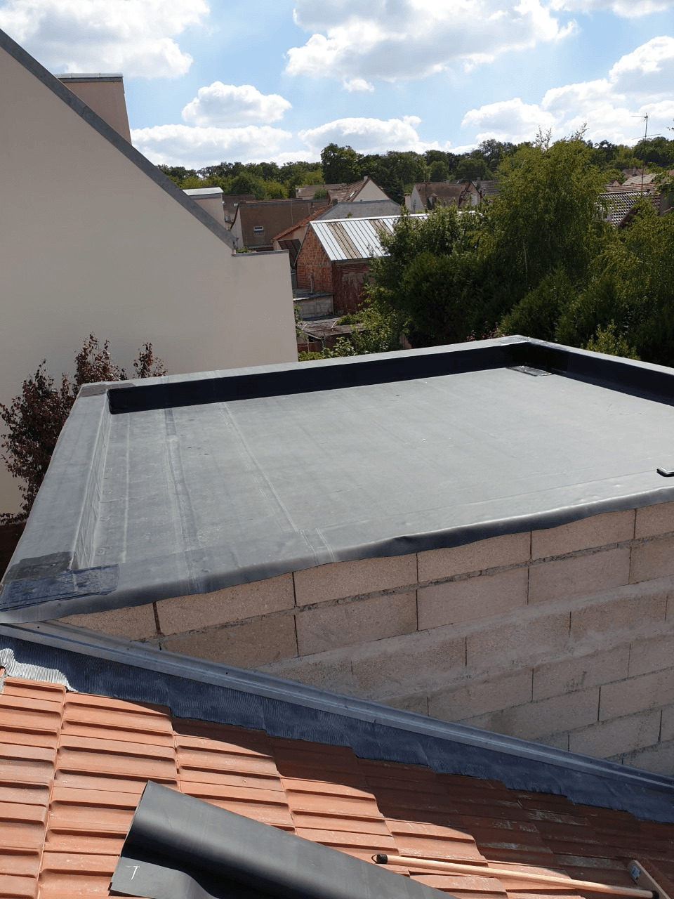 Pose d'EPDM terminée 3