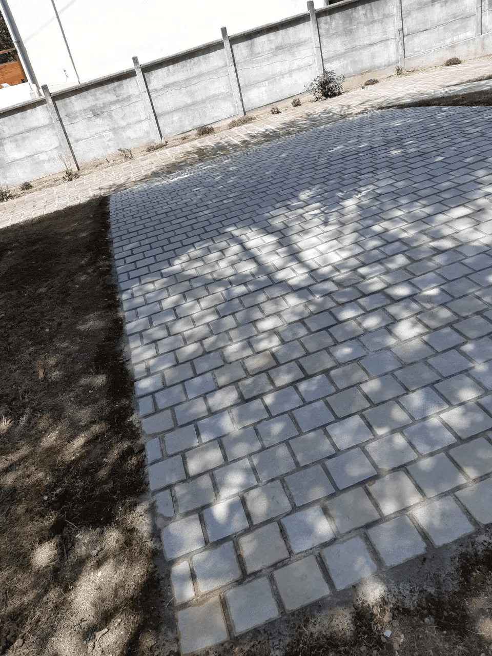 Pose de pavés terminée 6