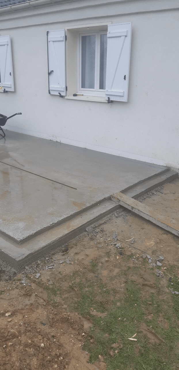 Terrasse terminée et nettoyée