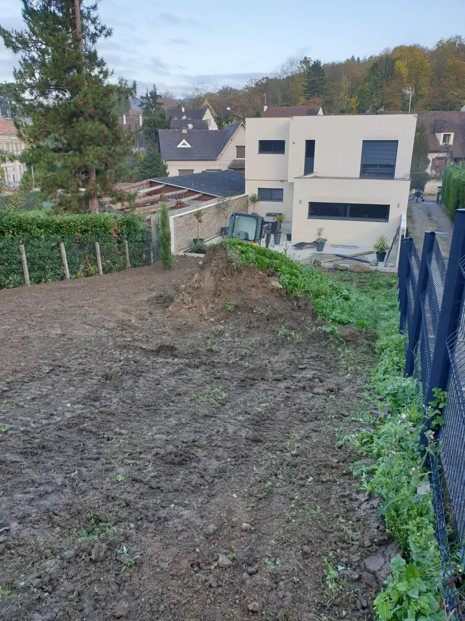 Préparation de terrain avec mini-pelle 5