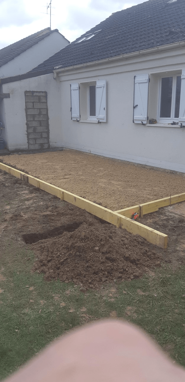 Travaux de terrasse