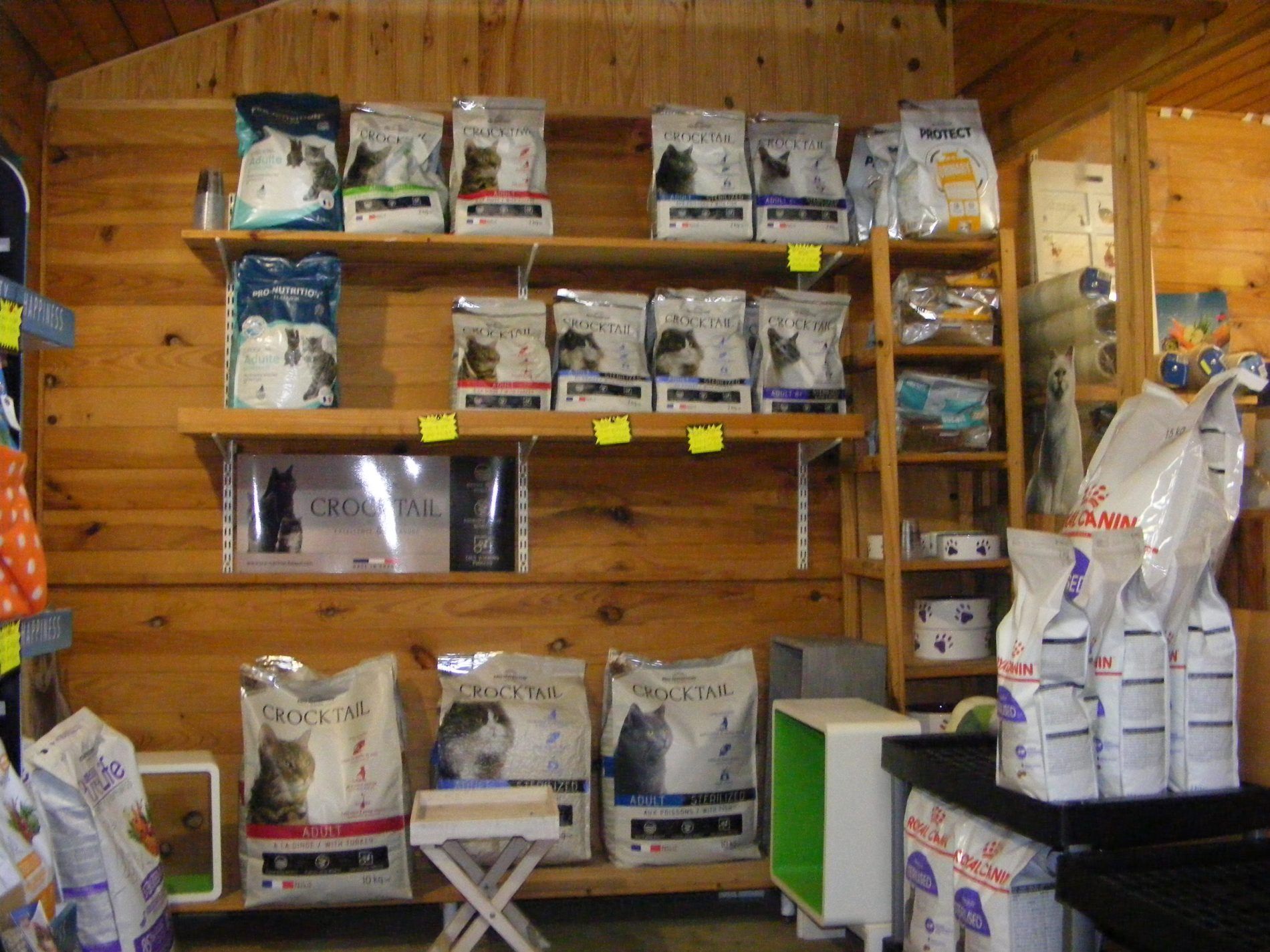 Croquettes pour chats.