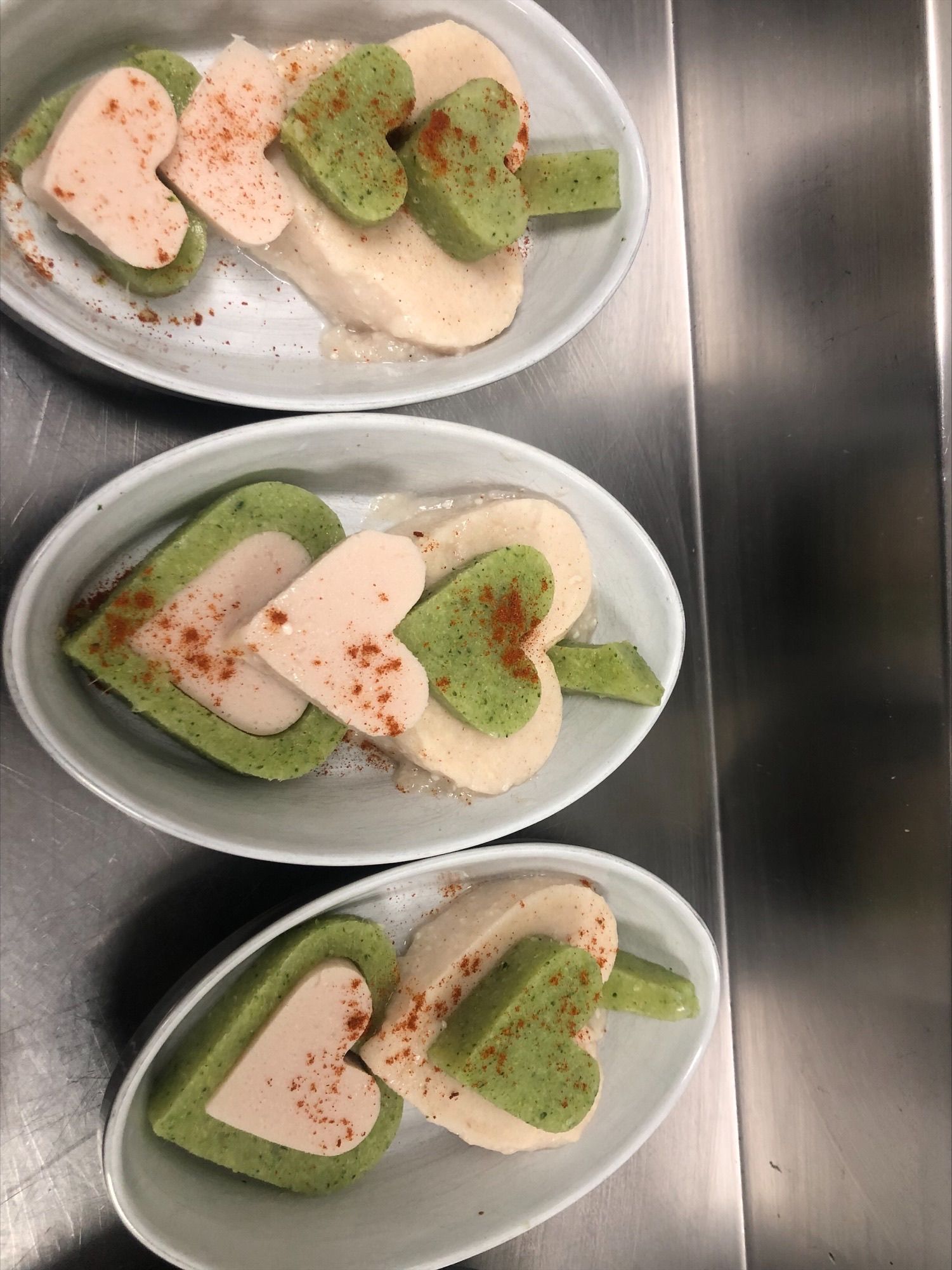 Repas en forme de coeur