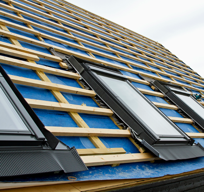 Pose de fenêtres de toit