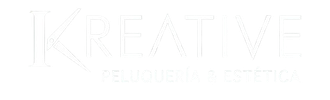 Un logotipo para una peluquería llamada Kreative Peluqueria & Estetica.