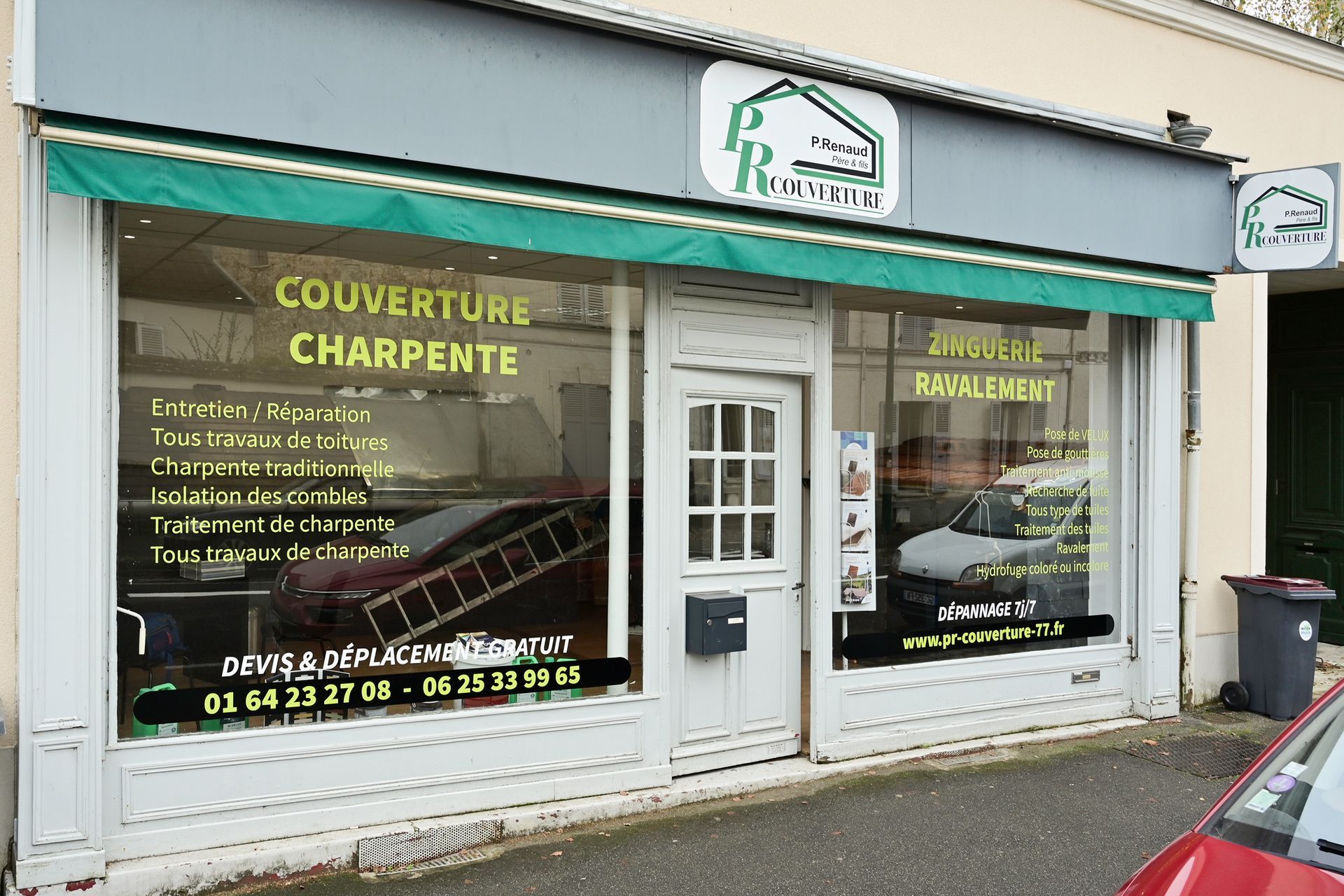 Façade de l'entreprise PR Couverture