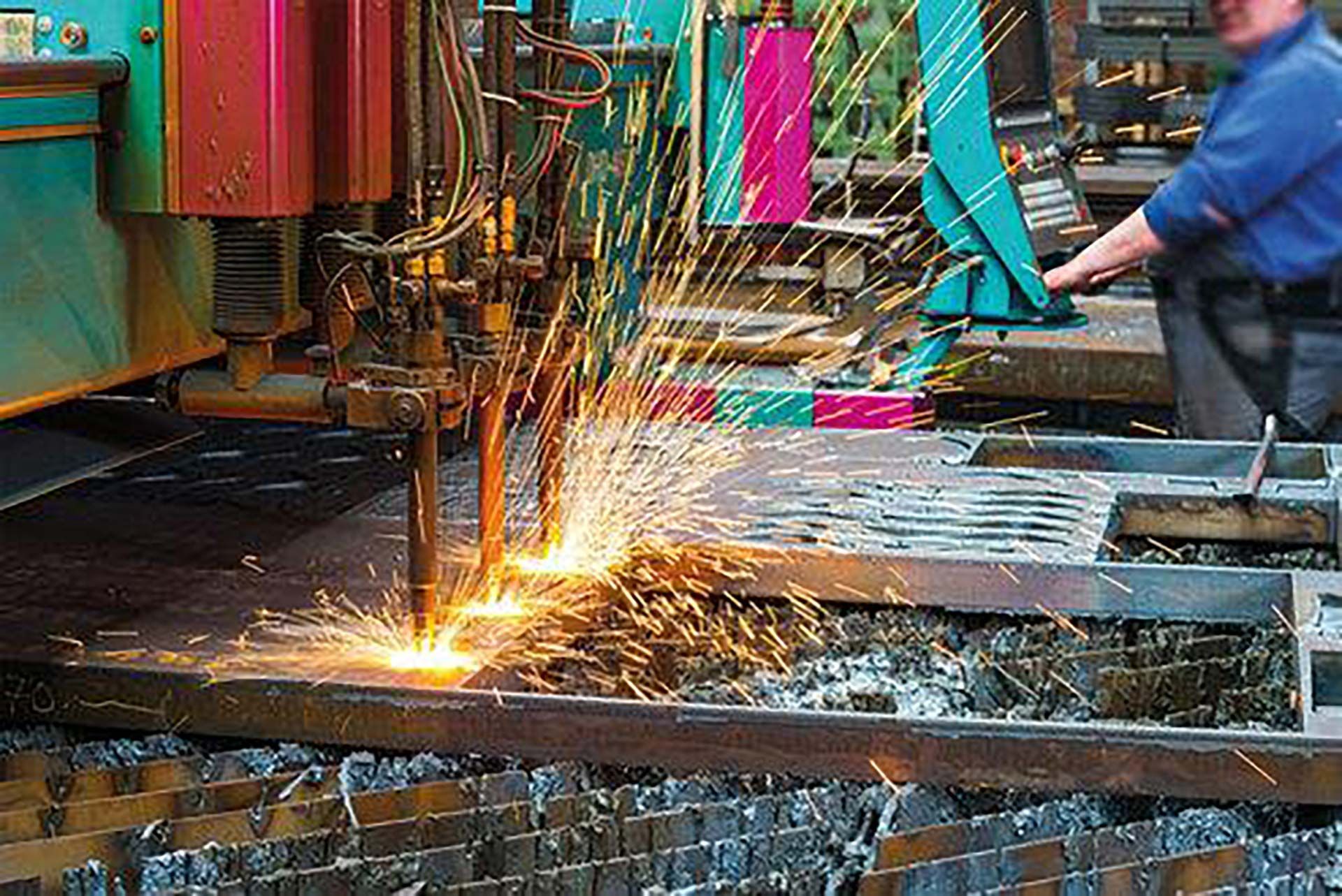 Schweißarbeiten mit Funkenflug