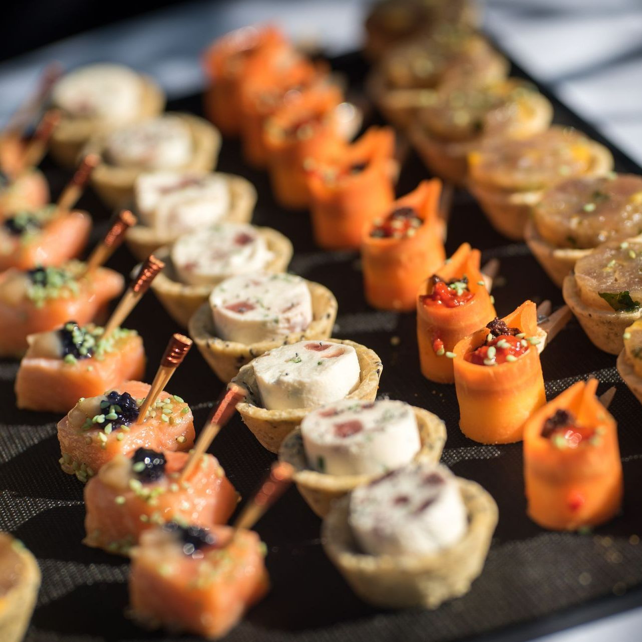 Différents amuse-bouches