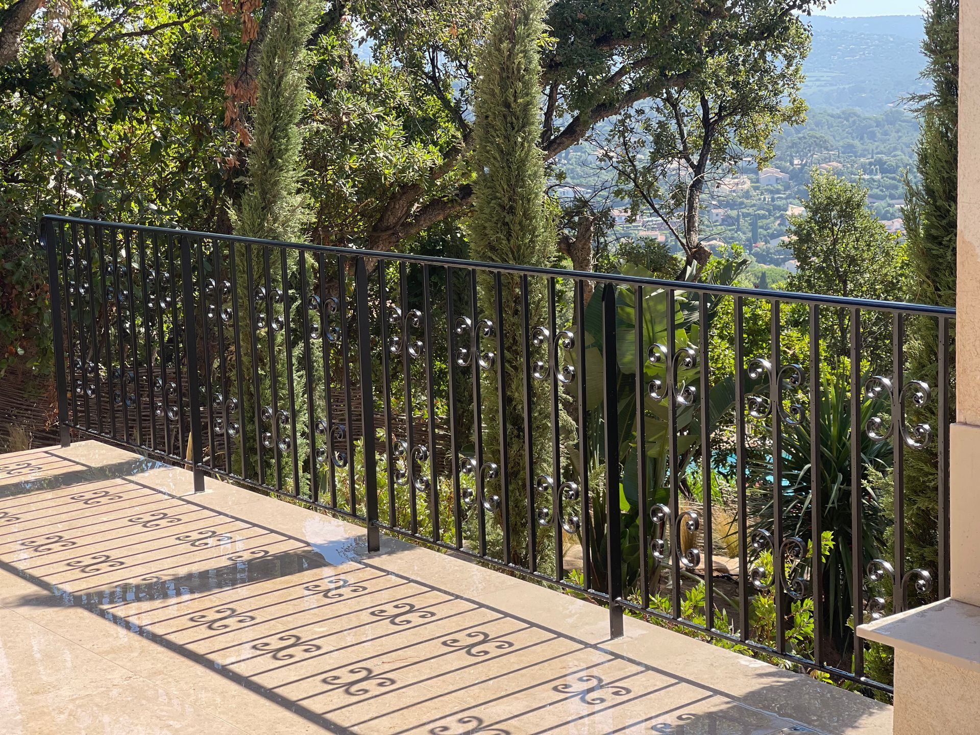 Garde corps sur terrasse