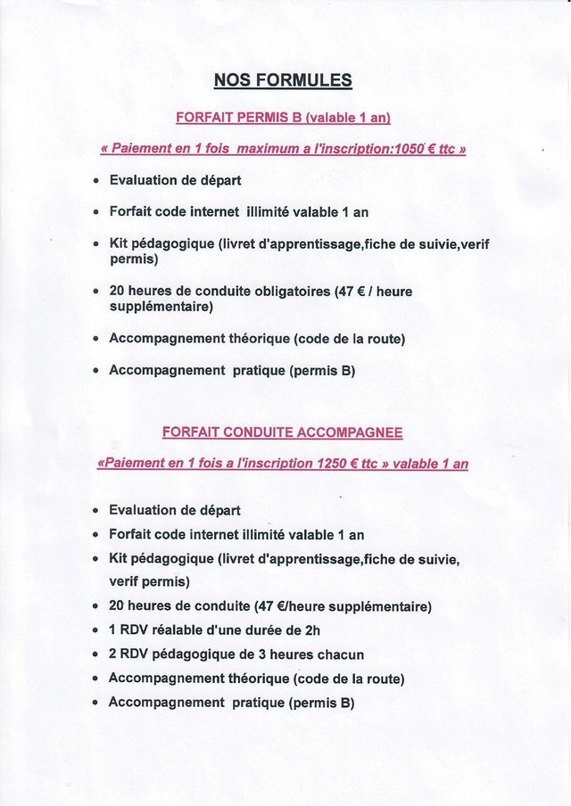 Les formations pour l'obtention du permis auto et moto à Belfort