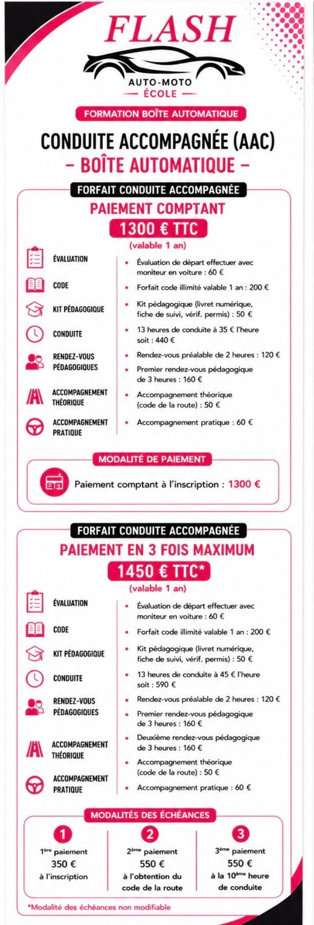 Forfait conduite