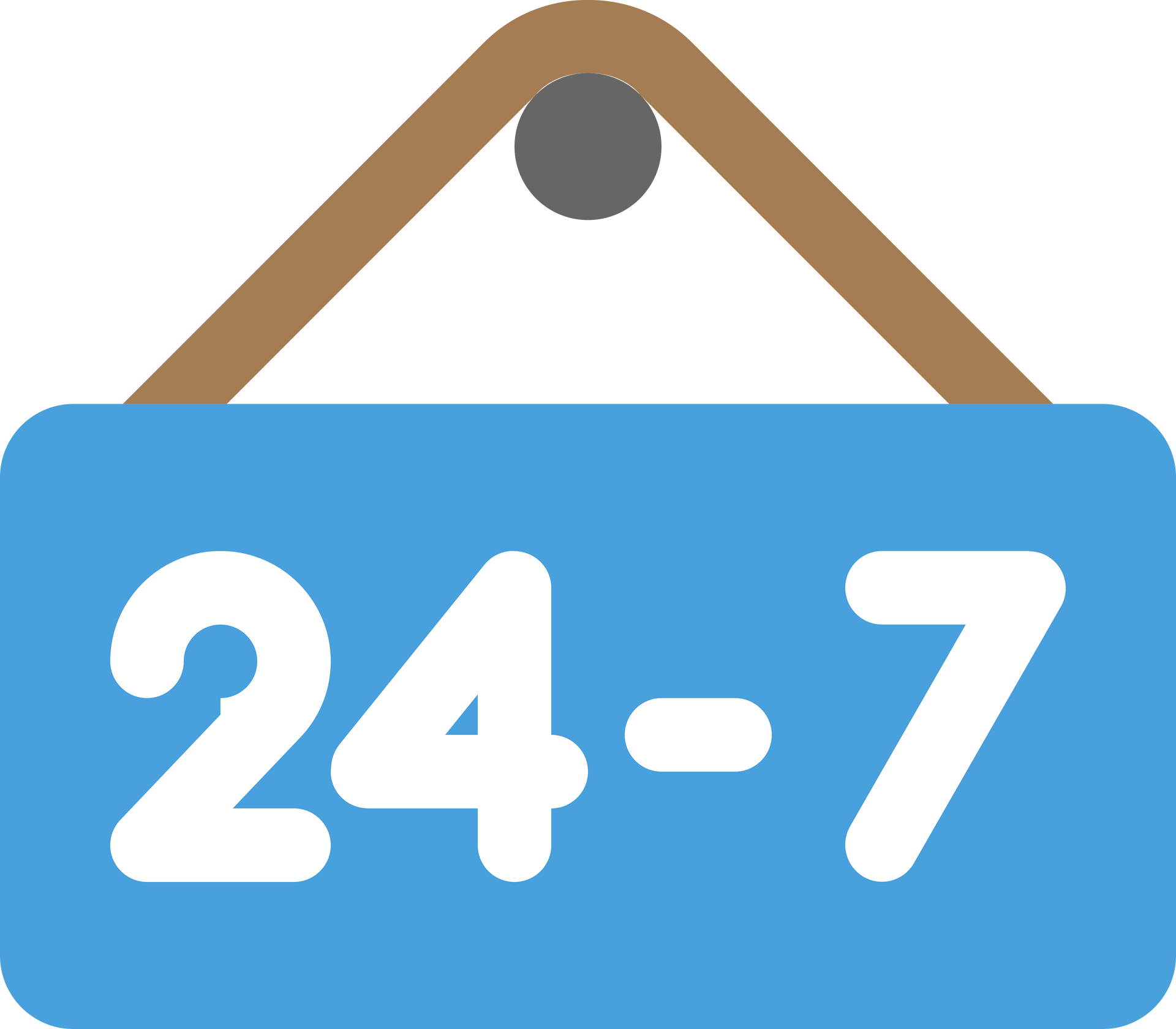 Cartello blu con la scritta 