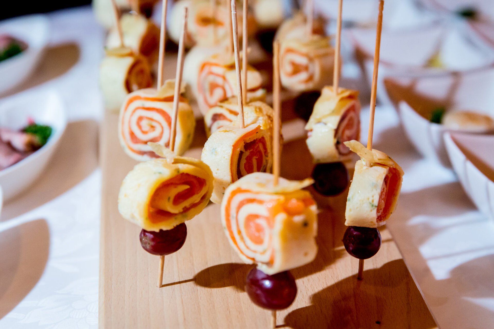 Kleine Häppchen, bereitet von der Bassalig Catering GmbH