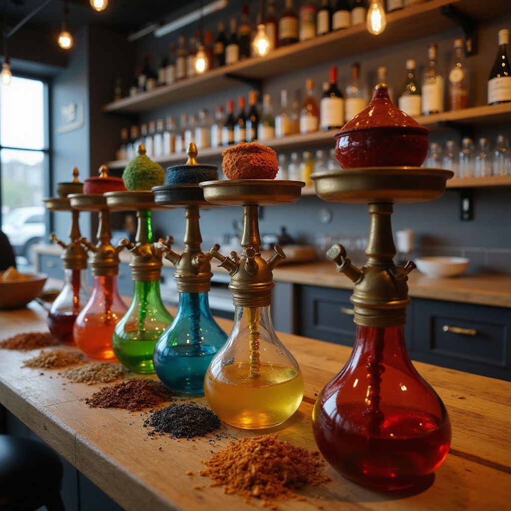 Bar à chicha au restaurant  Tacos du Rhône