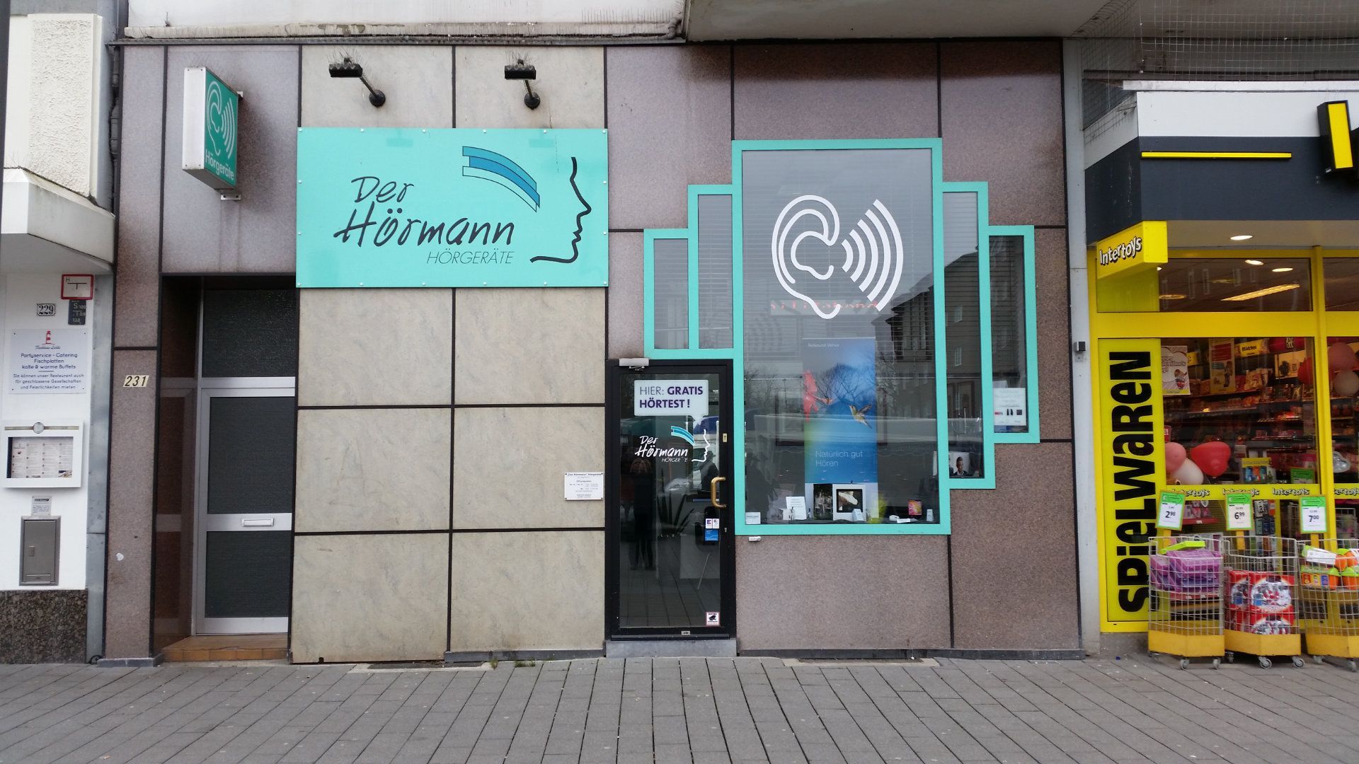 Der Hörmann - Geschäft von außen