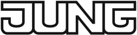 JUNG-Logo in fetten, schwarz umrandeten Buchstaben auf weißem Hintergrund