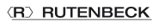 RUTENBECK-Logo mit einem stilisierten rot-schwarzen „R“-Symbol und schwarzer Wortmarke