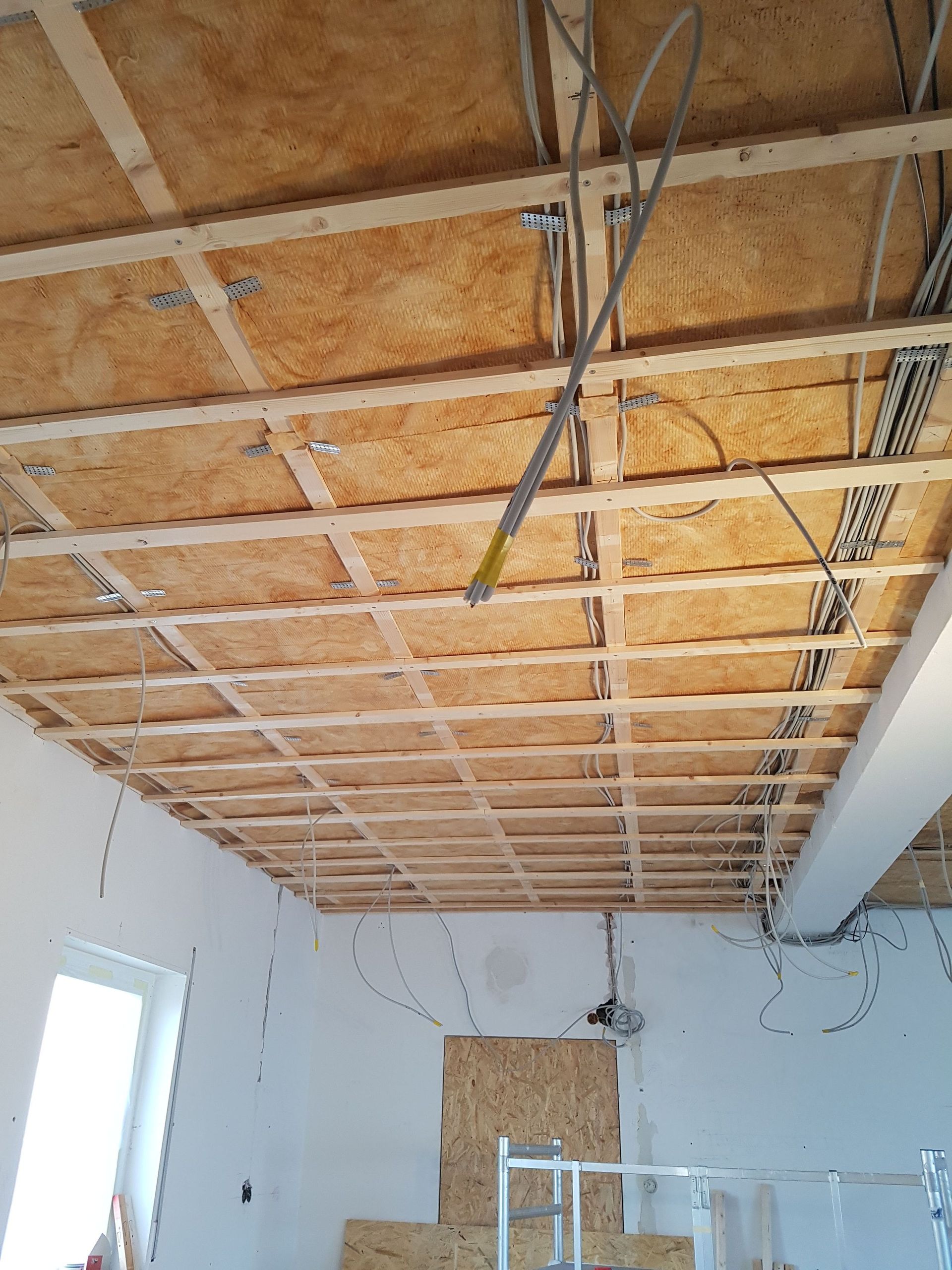 Renovierung einer Zimmerdecke