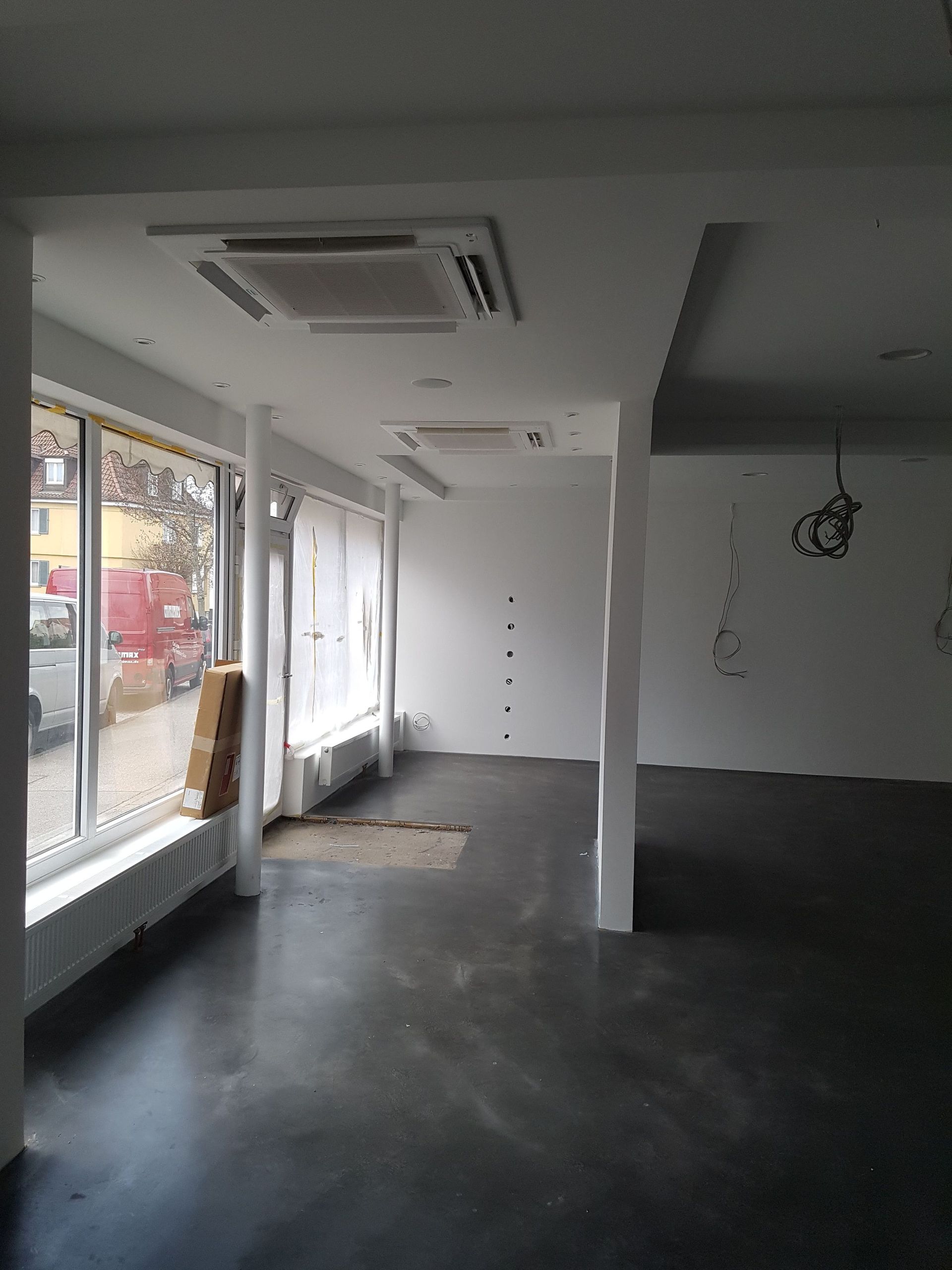 Renovierung eines Ladenraums