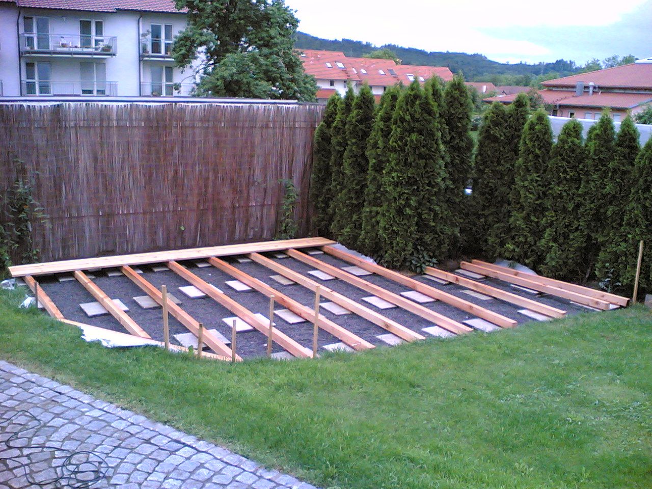 Neubau einer Terrassenfläche