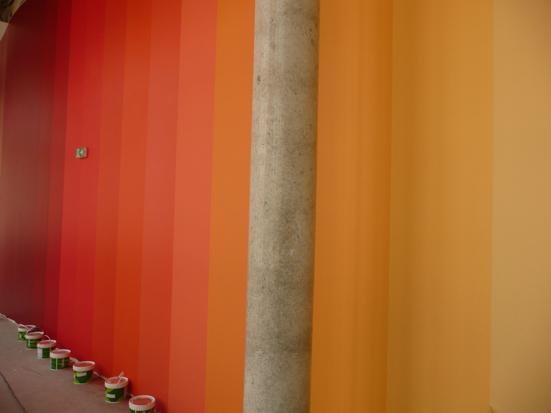 Peinture en dégradé d'une salle de conférence