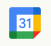 Un icono de calendario de Google con el número 31.