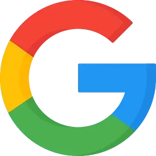 Un logotipo colorido de Google sobre un fondo blanco.