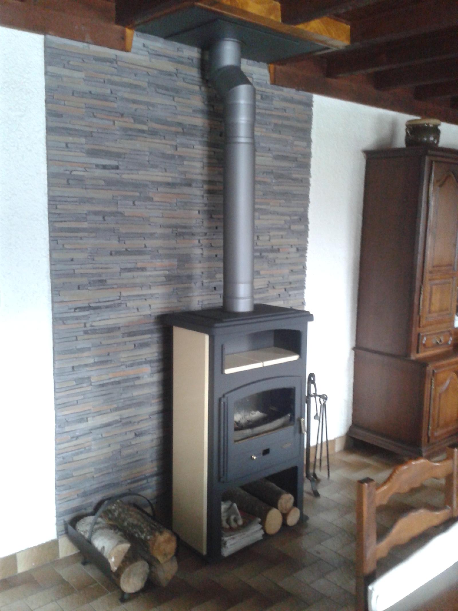 Remplacement foyer ouvert par poêle godin