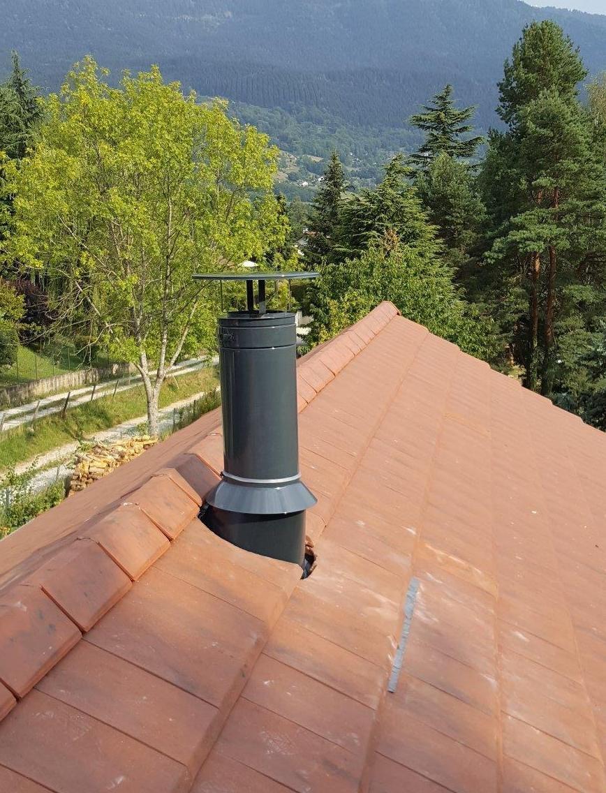 Sotie de toit laquée RAL 7016 Gris anthracite