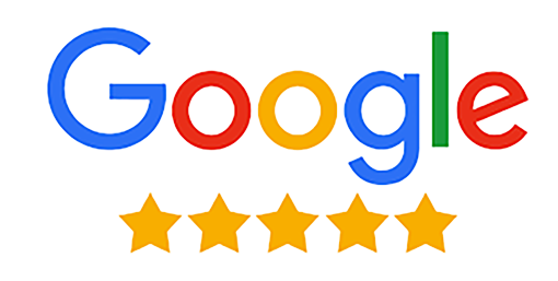 Logo Google avec 5 étoiles jaunes