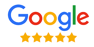 Logo Google avec 5 étoiles jaunes