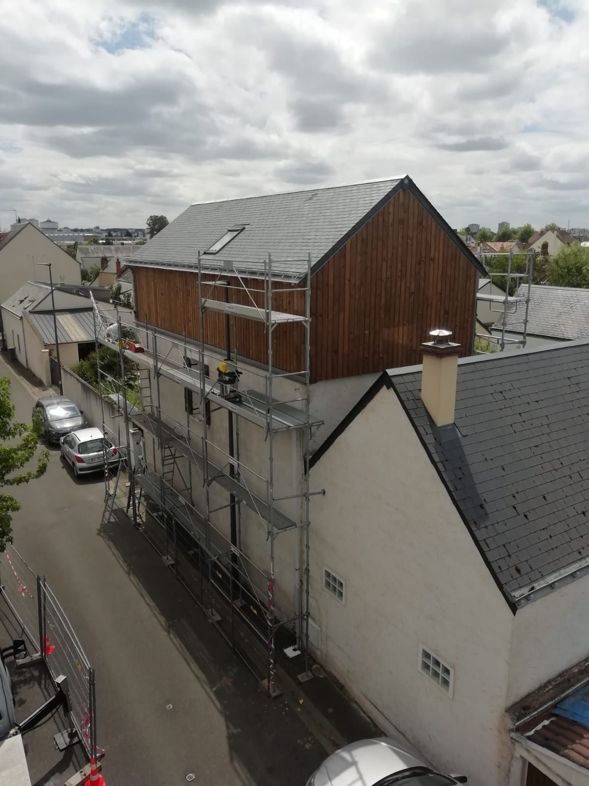 Travaux de surélévation en ossature bois sur une maison