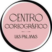 El logotipo del Centro Coreográfico Las Palmas es un círculo rosa con texto negro.