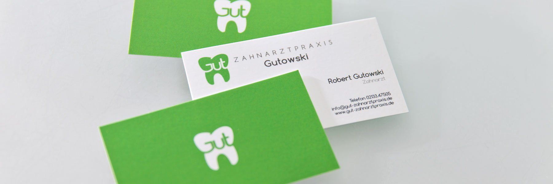Zahnarztpraxis Robert Gutowski – Visitenkarten