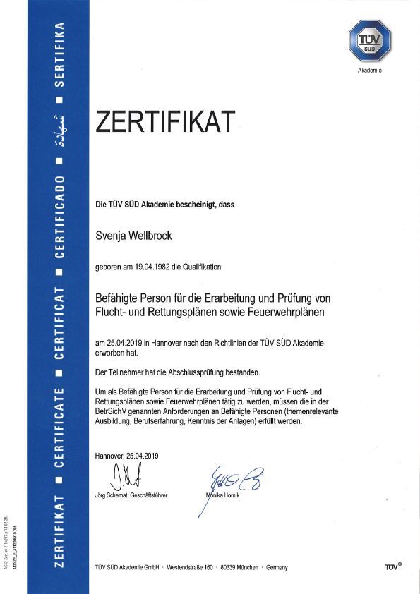 Ein Zertifikat mit dem Wort „Zertifikat“ darauf