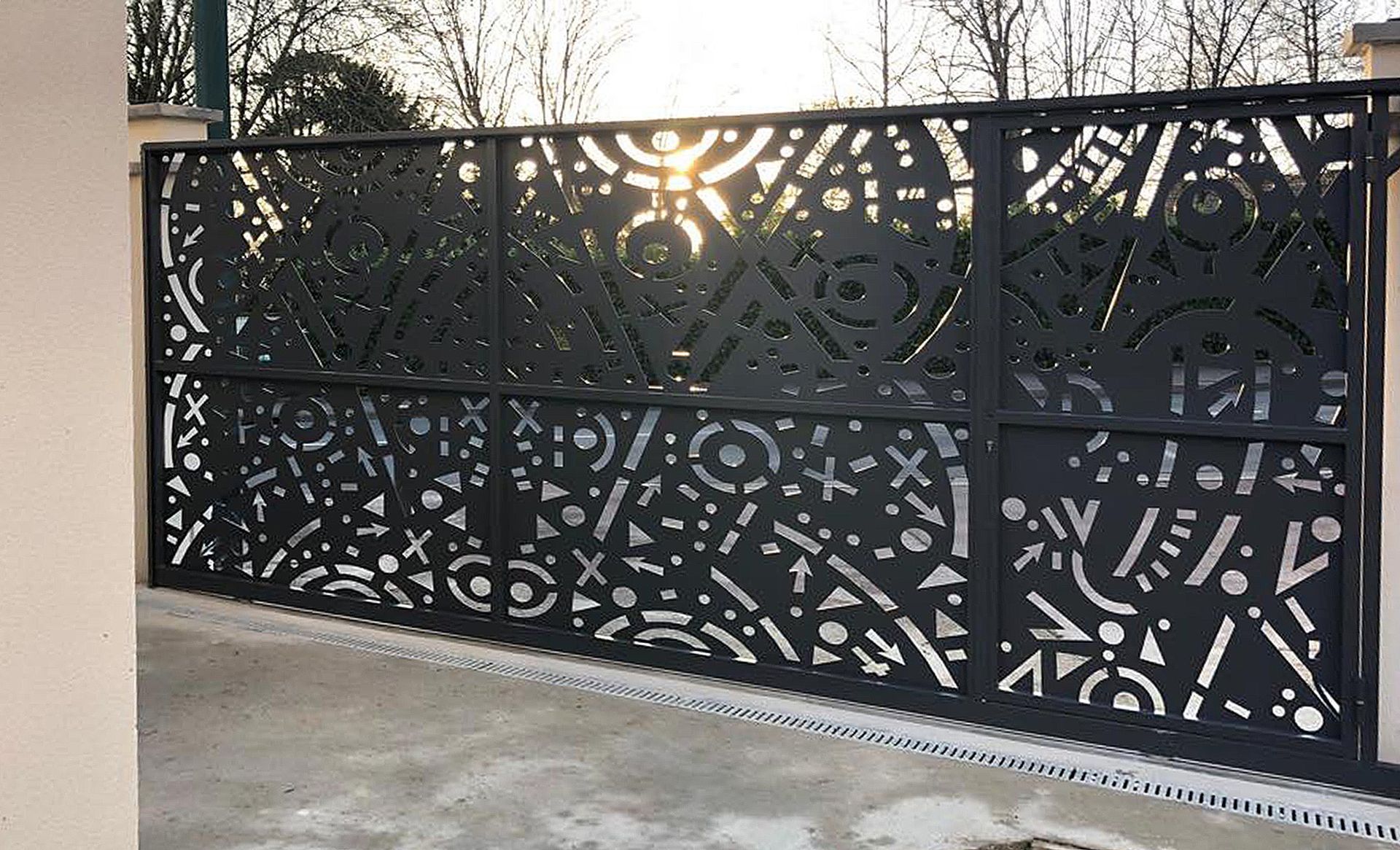 Portail fermé à Saint-Cloud