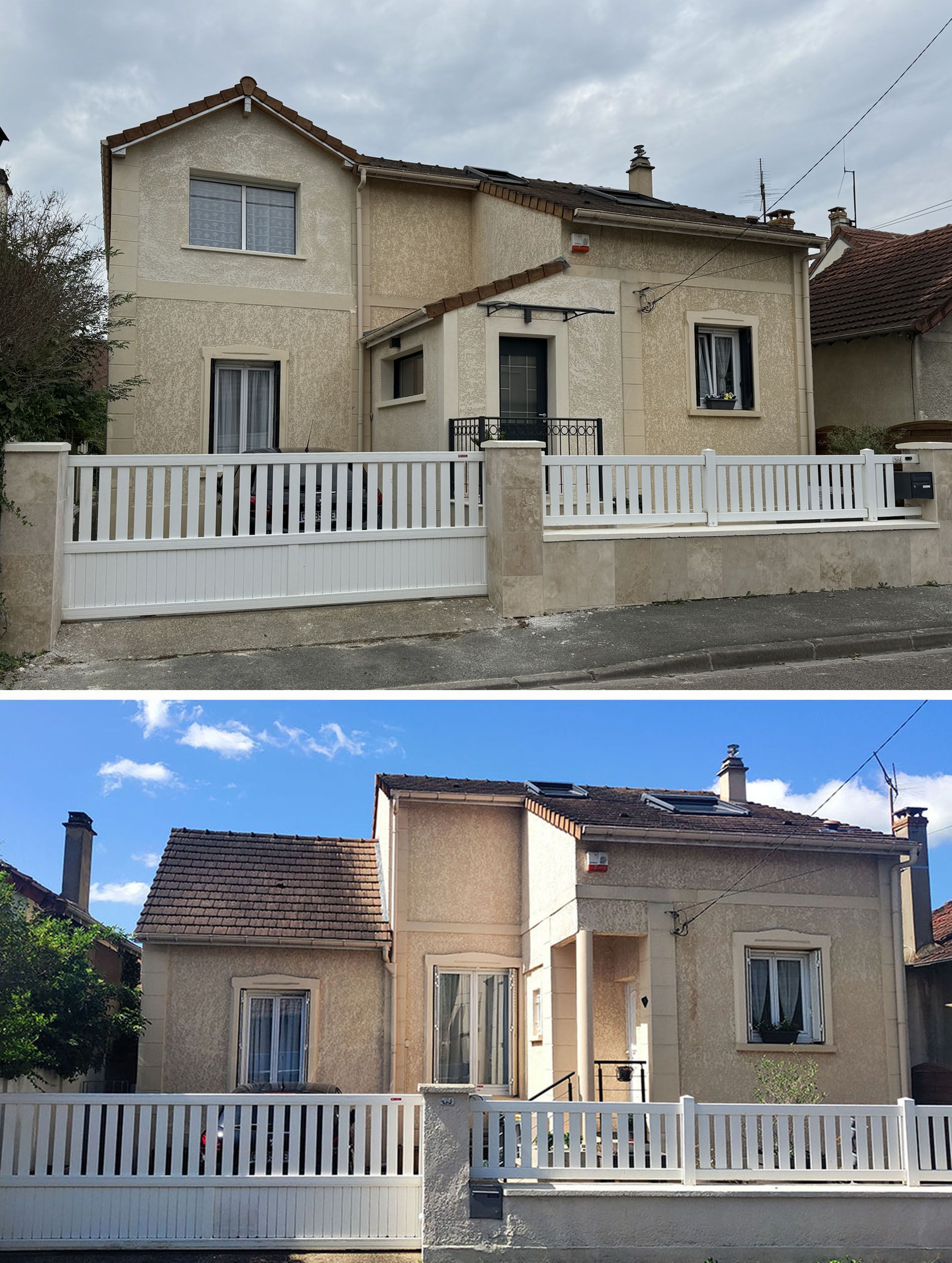 Avant et après d'une surélévation de maison 02