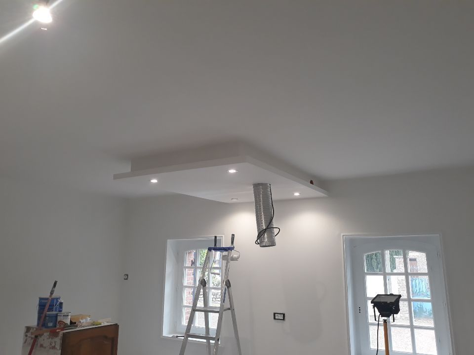 Installation de faux plafond