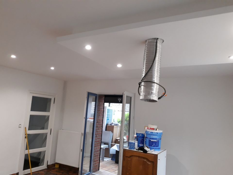 Pose de faux plafond