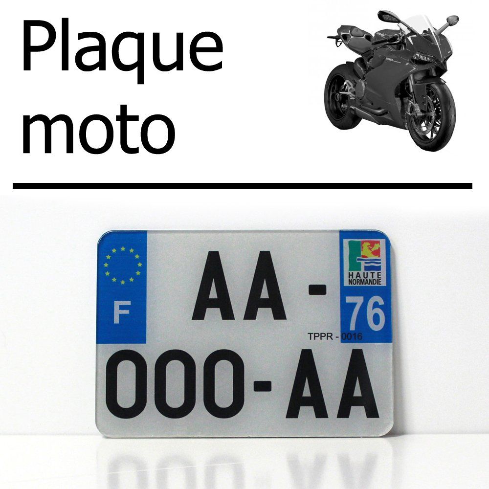 Plaque moto