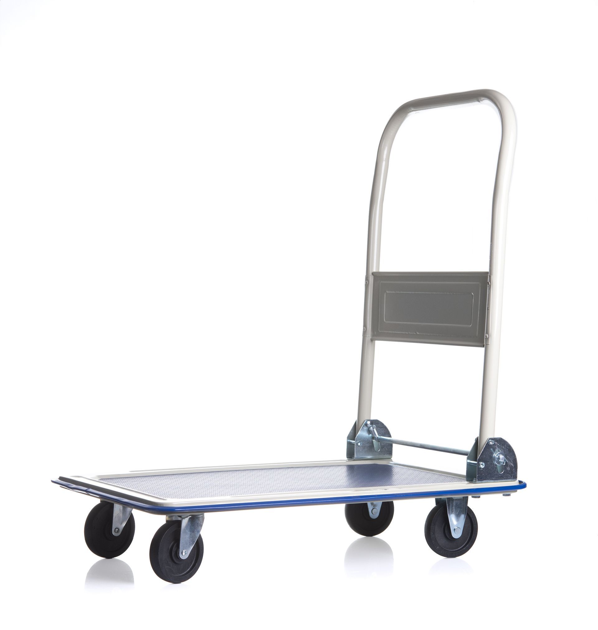 Chariot de manutention sur roulettes.